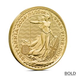 2026 1/10 oz British Britannia Gold Coin (BU)