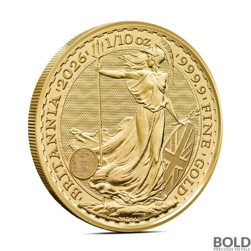 2026 1/10 oz British Britannia Gold Coin (BU)