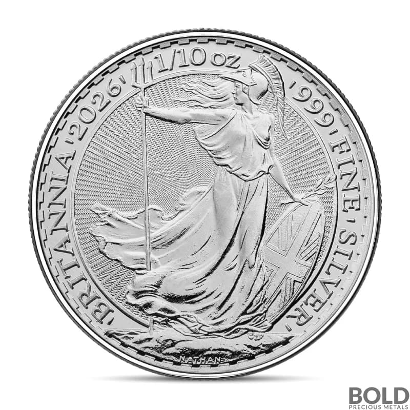 2026 1/10 oz British Britannia Silver Coin (BU)