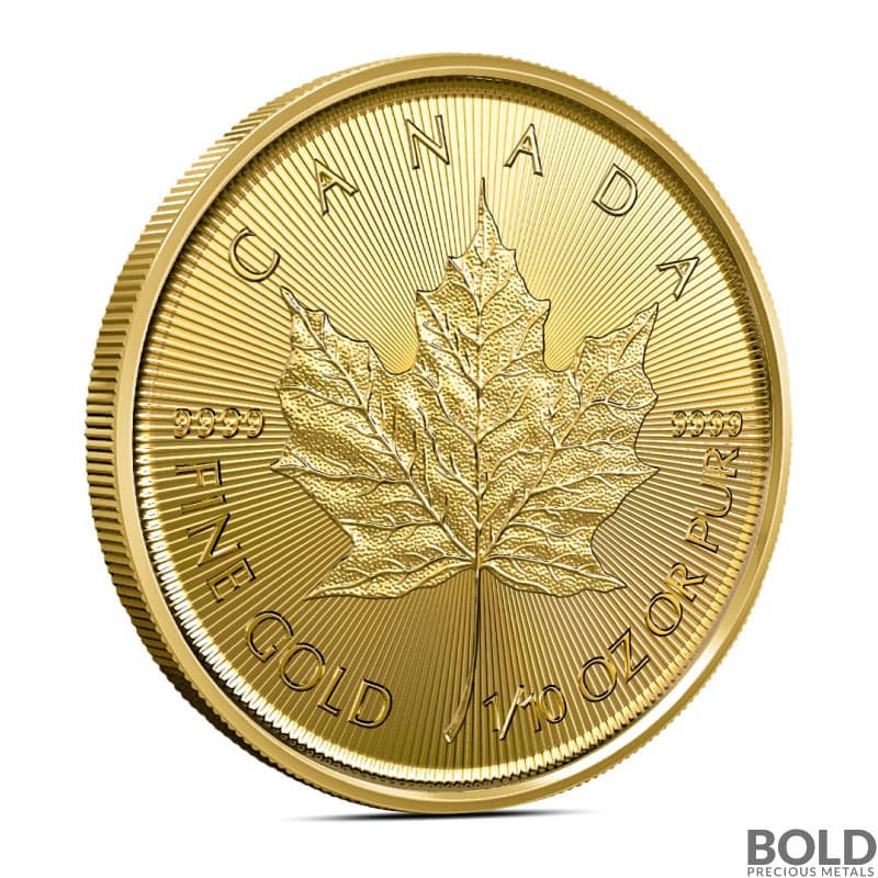 2026 1/10 oz Canadian Maple Leaf Gold Coin (BU)