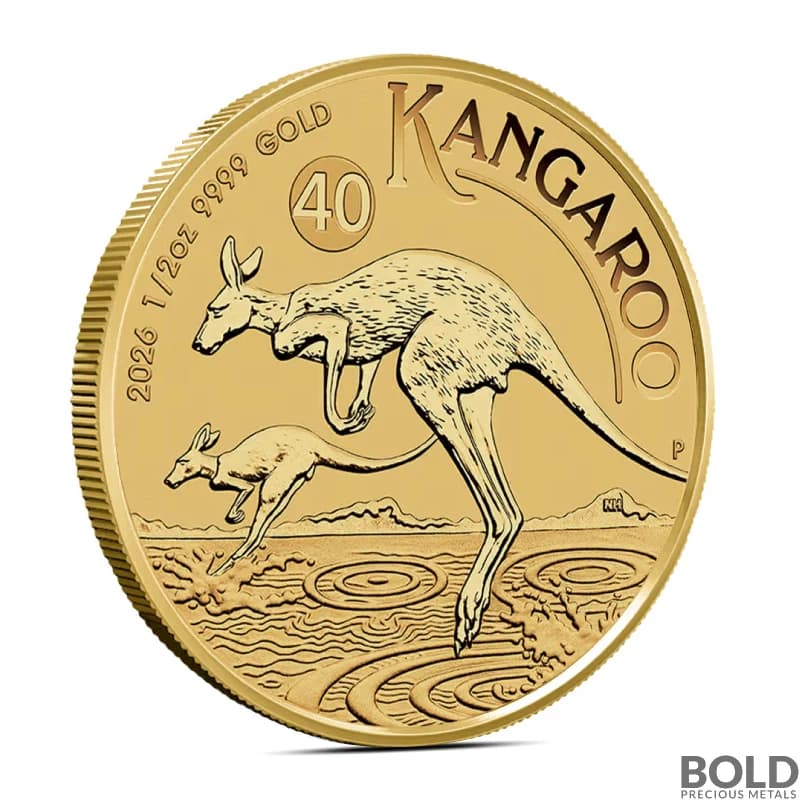 2026 1/2 oz Australian Kangaroo Gold Coin (BU)