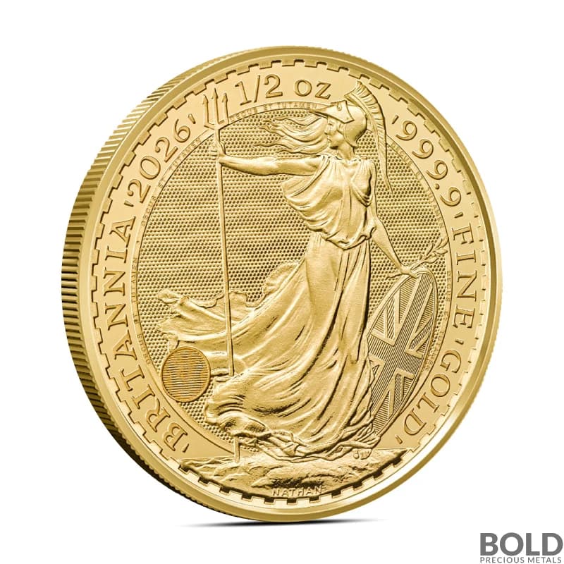 2026 1/2 oz British Britannia Gold Coin (BU)