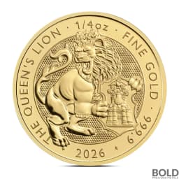 2026 1/4 oz British Tudor Beasts: The Queen's Lion Gold Coin (BU)