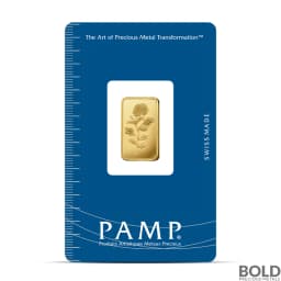 5 Gram PAMP Rosa Gold Bar