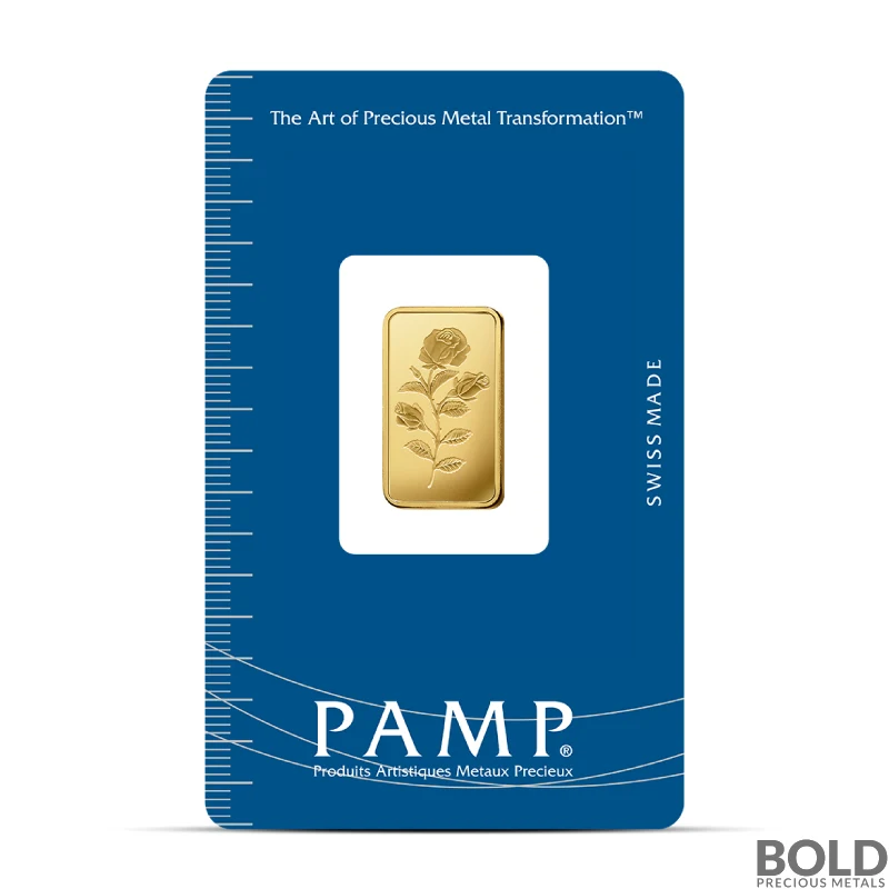 5 Gram PAMP Rosa Gold Bar
