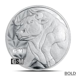 1/10 oz Bull and Bear Silver Round (GSM)