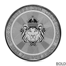 1 oz Scottsdale Cowboy with Buffalo Privy Silver Round
