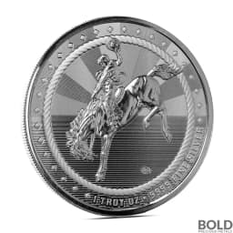 1 oz Scottsdale Cowboy with Buffalo Privy Silver Round