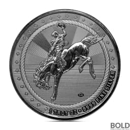1 oz Scottsdale Cowboy with Buffalo Privy Silver Round