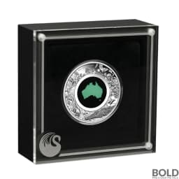 2024 1 oz Great Southern Land Chrysoprase Silver Coin (Proof)
