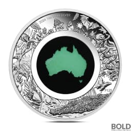 2024 1 oz Great Southern Land Chrysoprase Silver Coin (Proof)