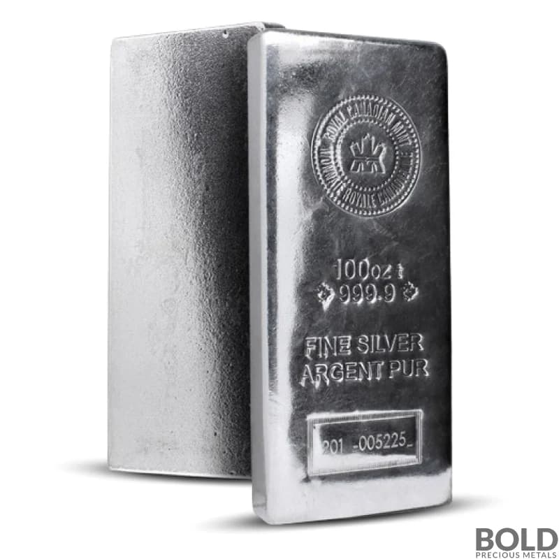 Silver 100 oz RCM Bar *Design of our choice
