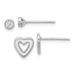 rhodium-plated-cz-and-heart-post-earrings-set-ss