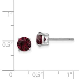 rhodium-plated-burgundy-crystal-birthstone-earrings-ss