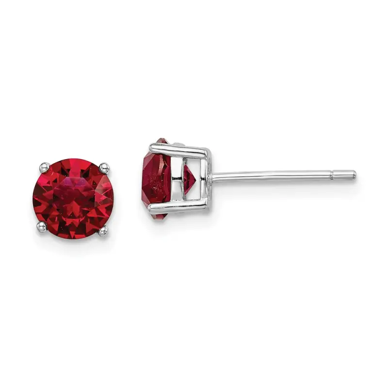 rhodium-plated-red-crystal-birthstone-earrings-ss