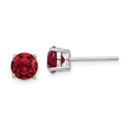 rhodium-plated-red-crystal-birthstone-earrings-ss