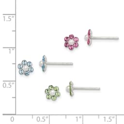 children-s-stellux-crystal-and-imitation-pearl-flower-post-earring-set-ss