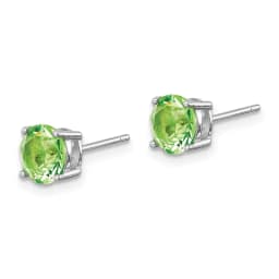 rhodium-plated-light-green-crystal-birthstone-earring-ss