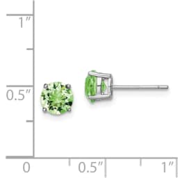 rhodium-plated-light-green-crystal-birthstone-earring-ss