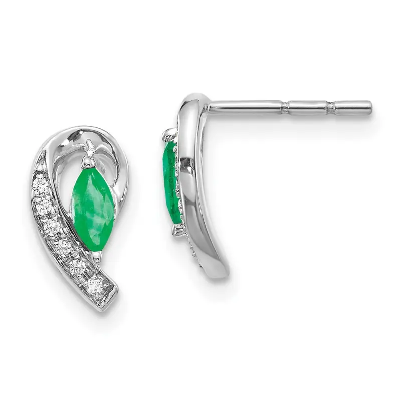 10k-white-gold-1-20ct-diamond-and-emerald-earrings