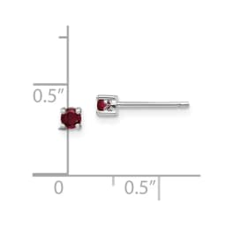 rhodium-plated-round-created-ruby-post-earrings-ss