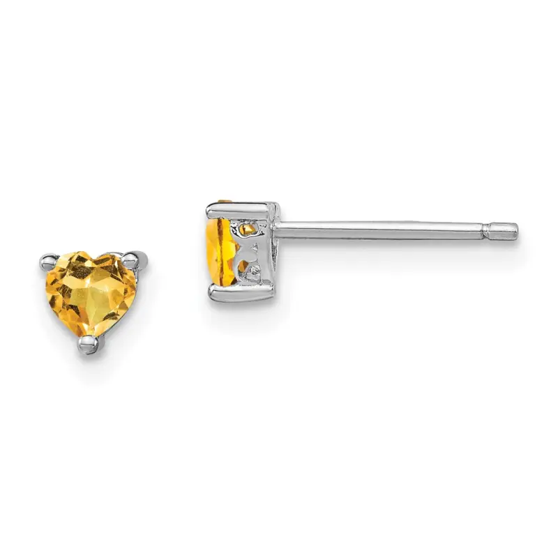 sterling-silver-rhodium-plated-heart-citrine-post-earrings