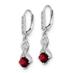 sterling-silver-garnet-and-diamond-leverback-dangle-earrings