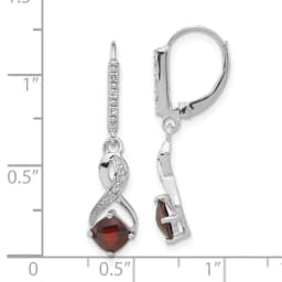sterling-silver-garnet-and-diamond-leverback-dangle-earrings