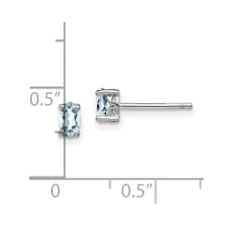 sterling-silver-rhodium-plated-oval-aquamarine-post-earrings