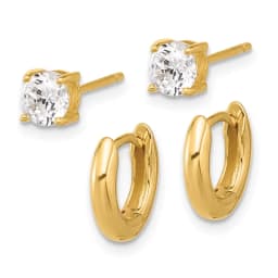 gold-tone-huggie-hoops-cz-stud-earrings-set-ss