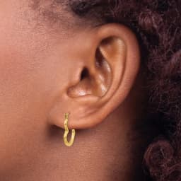 Heart Shaped Hollow Hoop Earrings