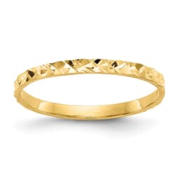 10k-diamond-cut-design-band-childs-ring