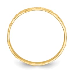 10k-diamond-cut-design-band-childs-ring