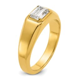 14k-men-s-polished-emerald-cut-lab-grown-diamond-ring