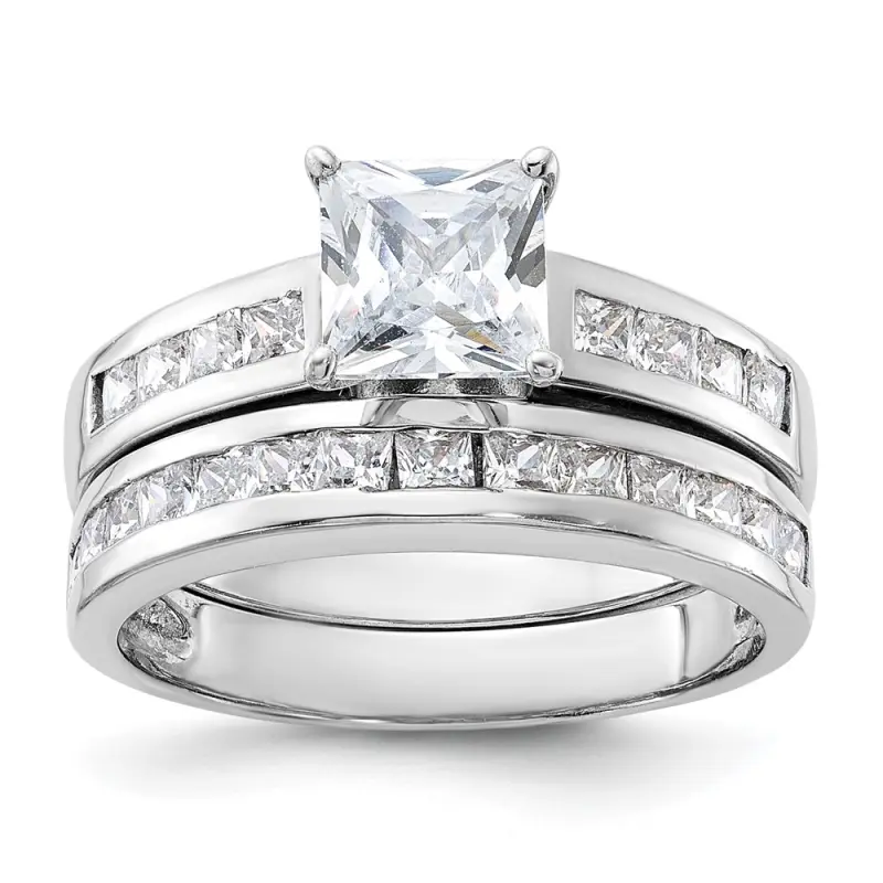 rhodium-plated-2-piece-cz-size-wedding-set-ring-ss