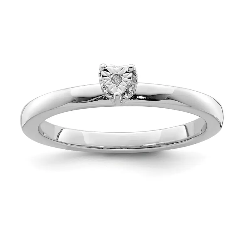 rhodium-plated-polished-diamond-heart-shape-ring-ss