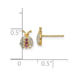 14k-madi-k-clear-red-cz-lady-bug-post-earrings