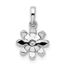 14k-white-gold-polished-diamond-flower-pendant