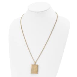 chisel-stainless-steel-polished-yellow-ip-plated-cross-bible-locket-pendant-on-a-24-inch-curb-chain-necklace