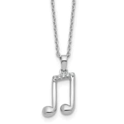 White Ice Sterling Silver Rhodium-finished 18 inch Diamond X Necklace with 2 Inch Extender