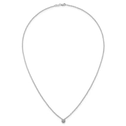 white-ice-sterling-silver-rhodium-plated-18-inch-beaded-circle-with-diamond-necklace-plus-2-inch-extender