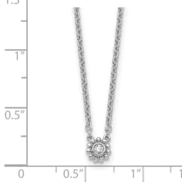 white-ice-sterling-silver-rhodium-plated-18-inch-beaded-circle-with-diamond-necklace-plus-2-inch-extender
