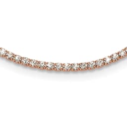 flash-rose-tone-polished-crystal-17-5in-necklace