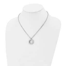 chisel-stainless-steel-polished-white-enameled-with-crystals-open-circle-pendant-on-an-18-inch-cable-chain-necklace