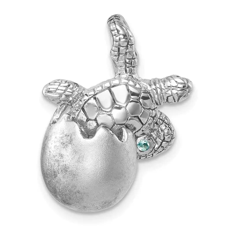 sterling-silver-rhodium-plated-moveable-crystal-polished-hatching-turtle-in-satin-egg-pendant