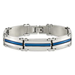 chisel-stainless-steel-polished-blue-ip-plated-8-5-inch-link-bracelet