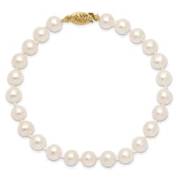 10k-6-7mm-white-near-round-freshwater-cultured-pearl-7-5-inch-bracelet