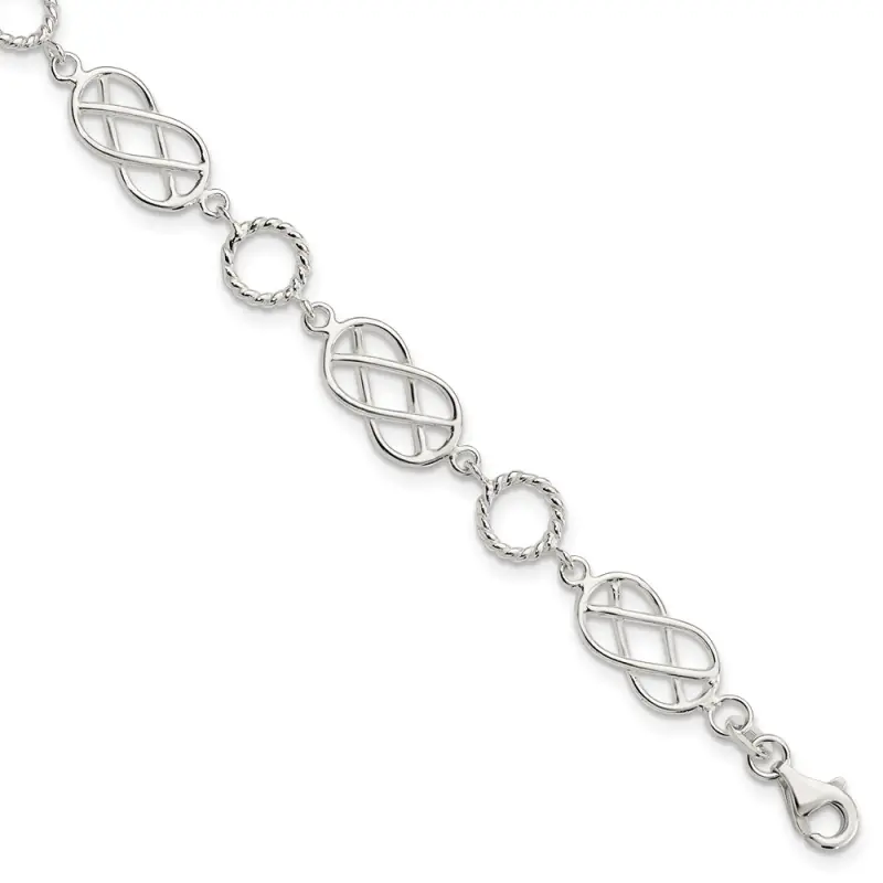 sterling-silver-pretzel-circle-bracelet