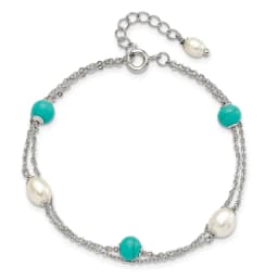 sterling-silver-rhodium-plated-turquoise-fwc-pearl-w-1in-ext-bracelet
