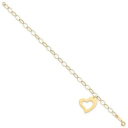 14k-yellow-gold-dangle-heart-bracelet